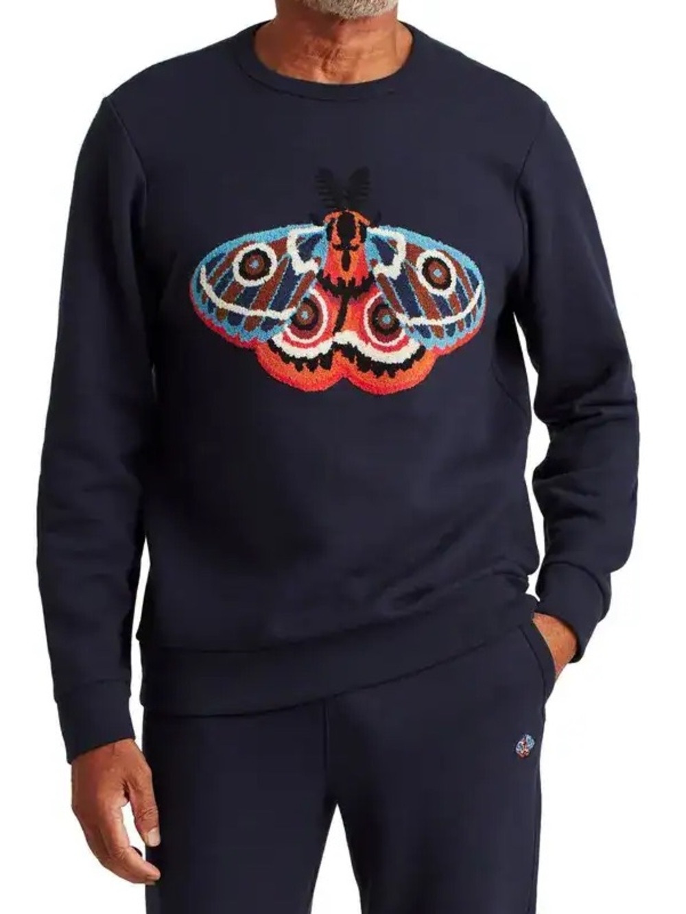 Bonobos Boucle Butterfly crew neck sweatshirt
